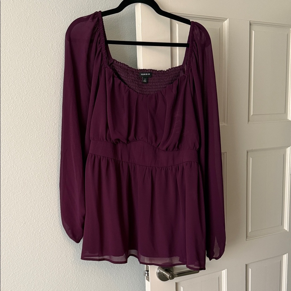 Torrid Deep Purple Blouse